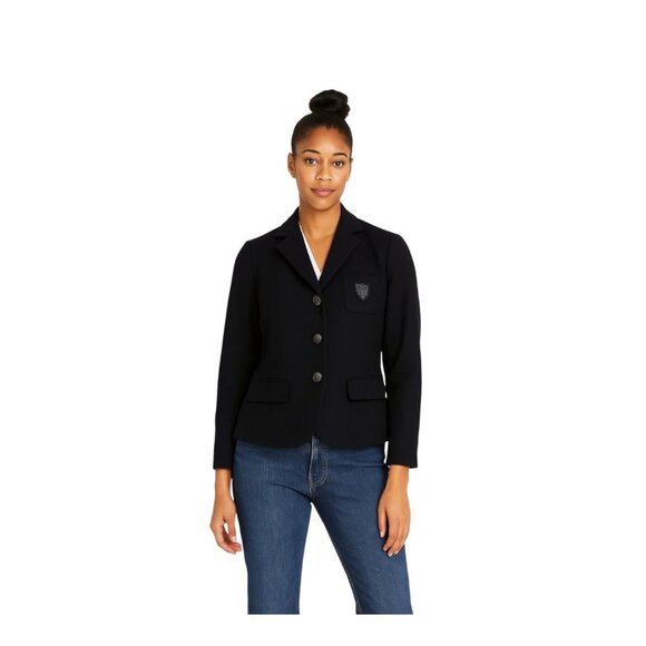 Banana Republic Wool Blazer Black Size 8 Y2K